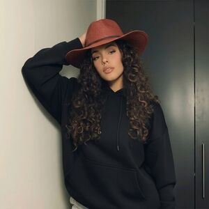 🆕Wide Brim Straw Hat - Rust Red